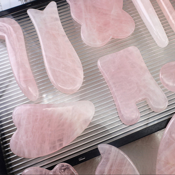 Rose Quartz Gua Sha Set