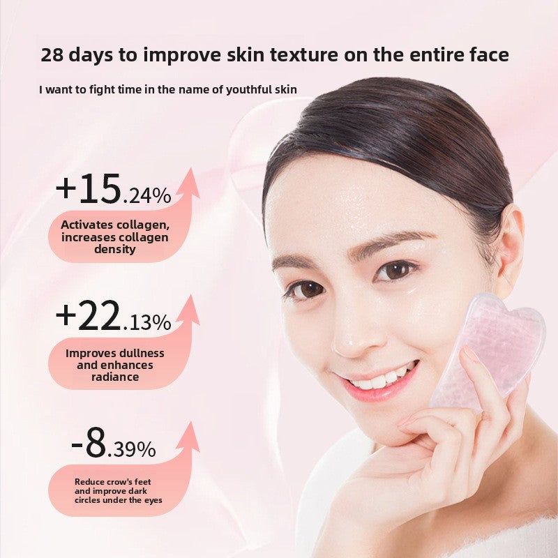 Rose Quartz Gua Sha Set