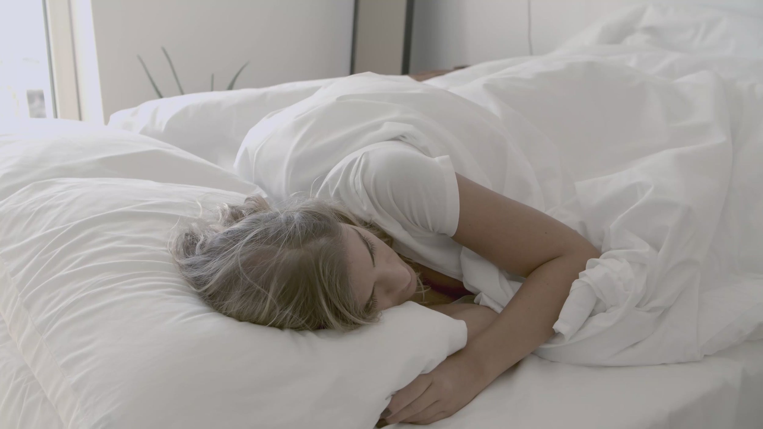 Wedge Pillow Set with Lumbar Support — in use