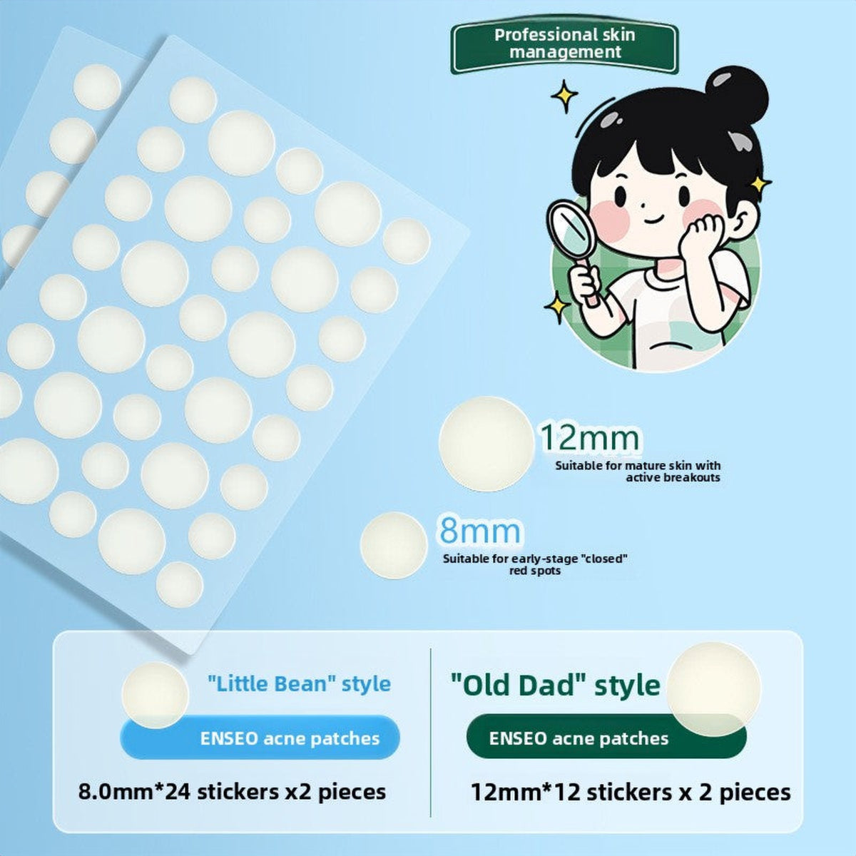 Transparent Hydrocolloid Patches (72 ct)