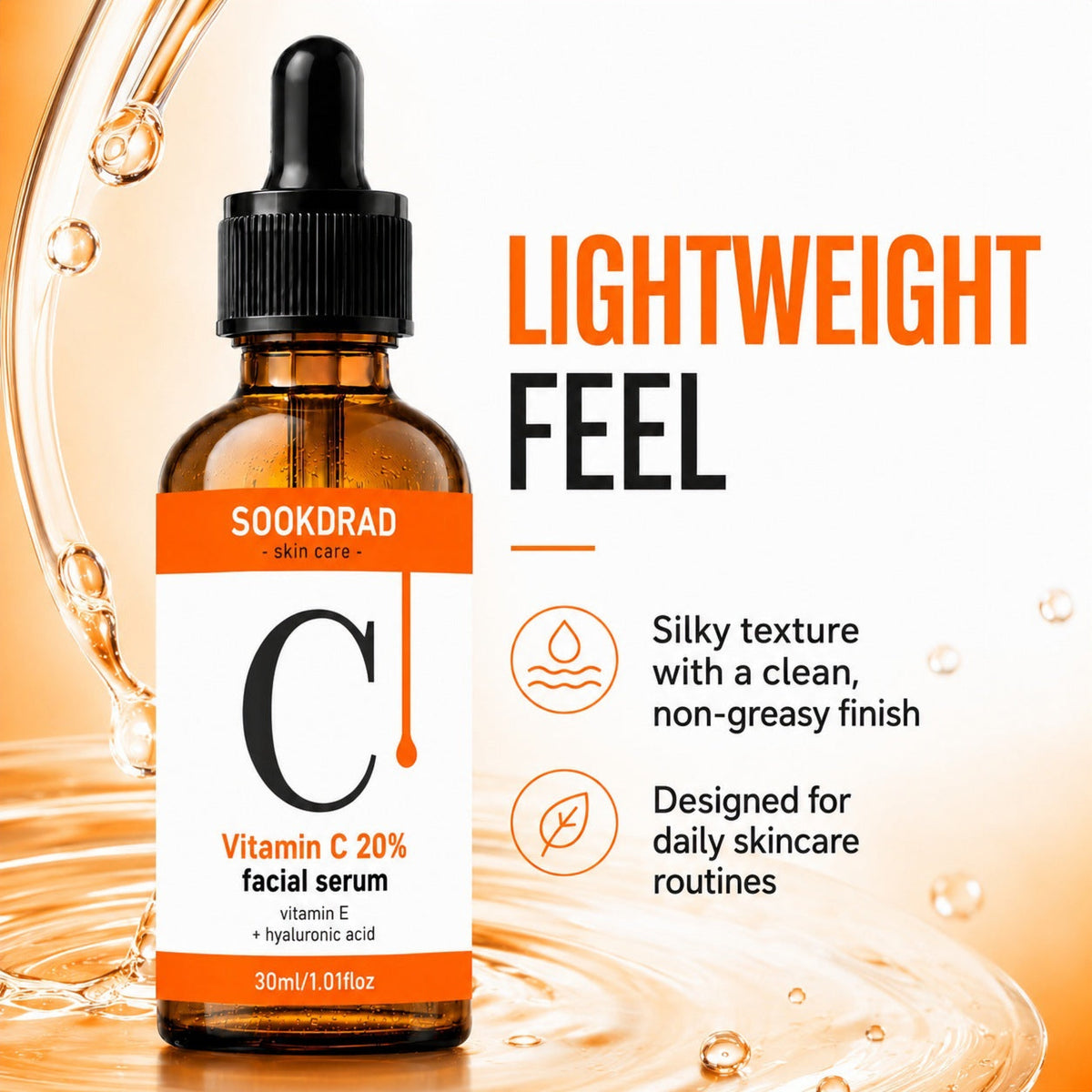 Vitamin C + HA Facial Serum